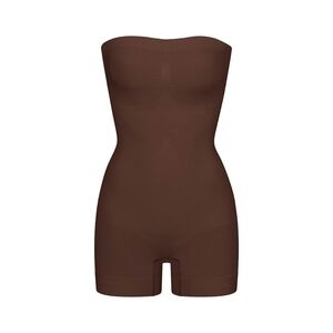Skims Seamless Sculpt Strapless Shortie Bodysuit
